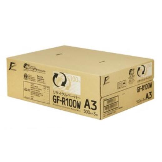 CANON リサイクルペーパー GF-R100W A3サイズ(500枚×3冊/箱) 
