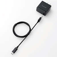 ELECOM TYPE-Cケーブル同梱 AC充電器 MPA-ACUCN001BKC MPA-ACUCN001BKC