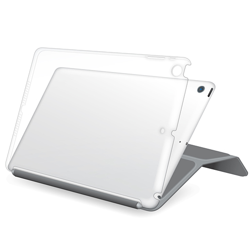 ELECOM iPadAirシェルカバーSmartCover対応クリア TB-A13PV2CR