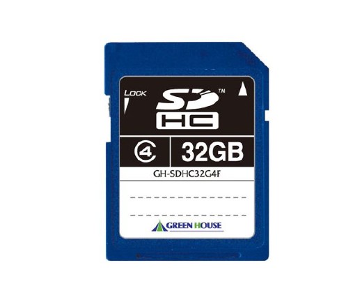 GREENHOUSE SDHCカード(MLCチップ) クラス4 16GB GH-SDHC16G4F