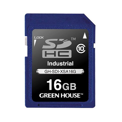 GREENHOUSE SDカード / SDHCカード(工業用) GH-SDI-XSA16G