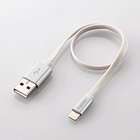 LOGITEC Lightningケーブル(フラットタイプ) LHC-UALF03SV LHC-UALF03SV