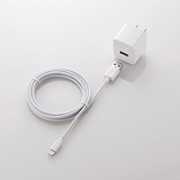 LOGITEC 2.4ALightningAC充電器 LPA-ACUES150WH LPA-ACUES150WH