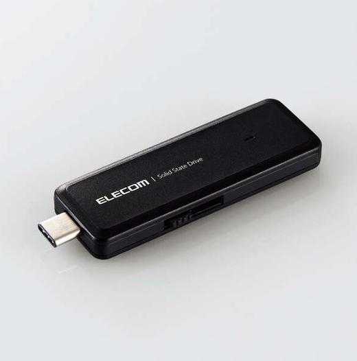 ELECOM Ot¯SSD/|[^u/USB3.2(Gen2)/USB^/500GB/ubN ¦úwèsÂ 