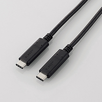 ELECOM USB2.0P[u/C-C^Cv/Fؕi/USB Power DeliveryΉ/5Ao/0.5m/ubN U2C-CC5P05NBK