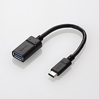 ELECOM USB3.1P[u/Gen1/C-AX^Cv/Fؕi/0.15m/ubN USB3-AFCM01NBK