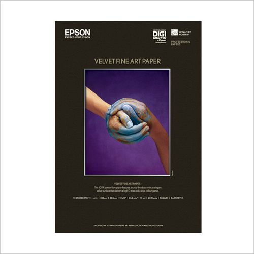 EPSON Velvet Fine Art Paper A3mr:20 KA3N20VFA
