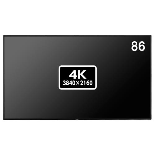 NEC 4K対応 86型パブリック液晶ディスプレイ サイネージ用メディアプレーヤ内蔵モデル 