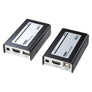 SANWASUPPLY ディスプレイエクステンダー HDMI+USB2.0 
