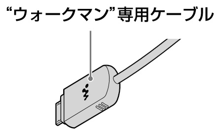 SONY マルチコネクトコンポ用ケーブル(ウォークマン専用接続ケーブル) 