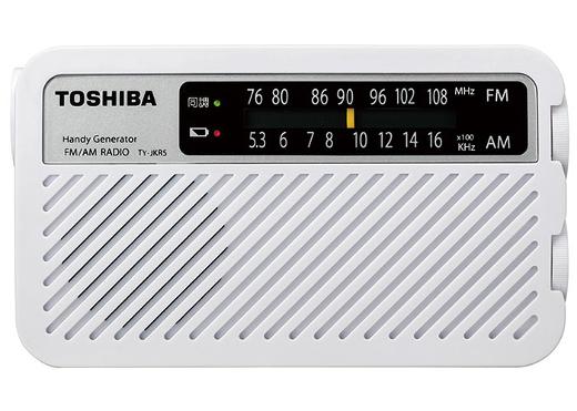 TOSHIBA FM/AM充電ラジオ TY-JKR5-W