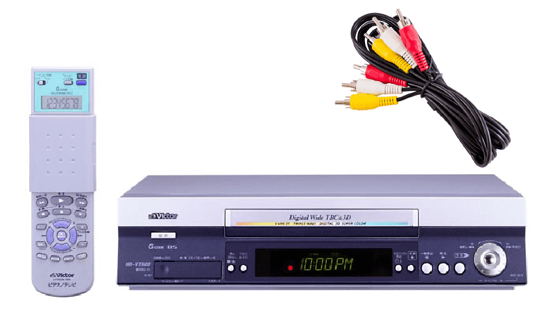 VHS/MiniDVからDVDへのダビングセットレンタル・VHSビデオデッキ